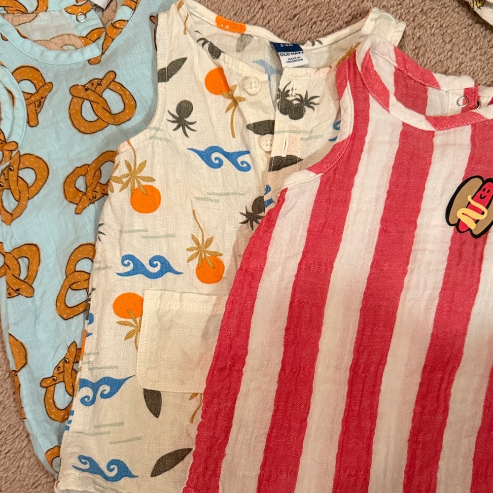 Old Navy Kids One Pieces - Blue, Cream, Red